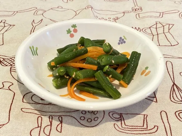 三度豆のごま和え