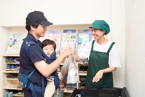 受け取る写真